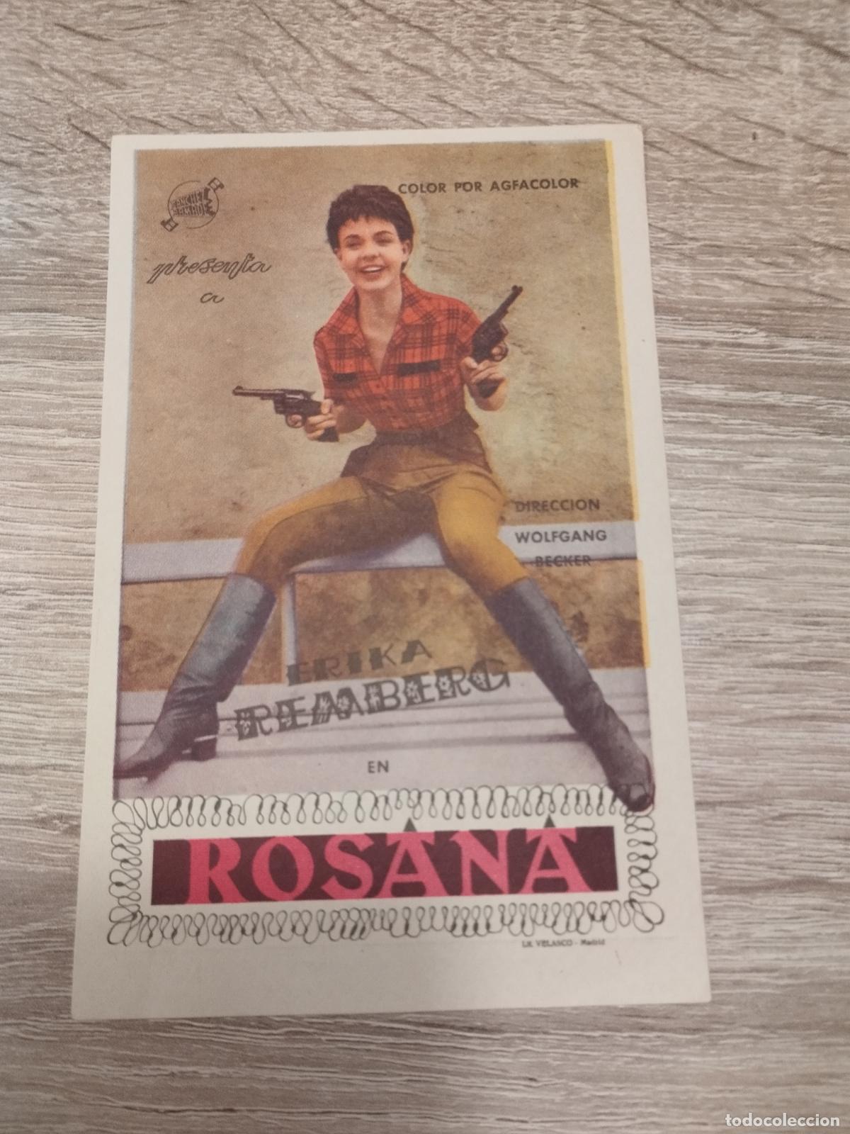 Kino: SEV. PROGRAMA DE CINE.ROSANA. CON ERIKA REMBERG. CINE DORADO. ZARAGOZA.