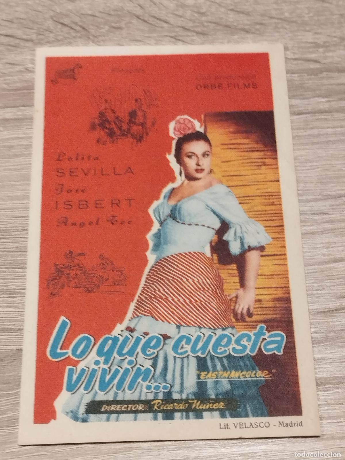 Folhetos de m&atilde;o de filmes antigos de cinema: SEV. PROGRAMA DE CINE. AMA A TU PROJIMO. CINE MARIN. TERUEL