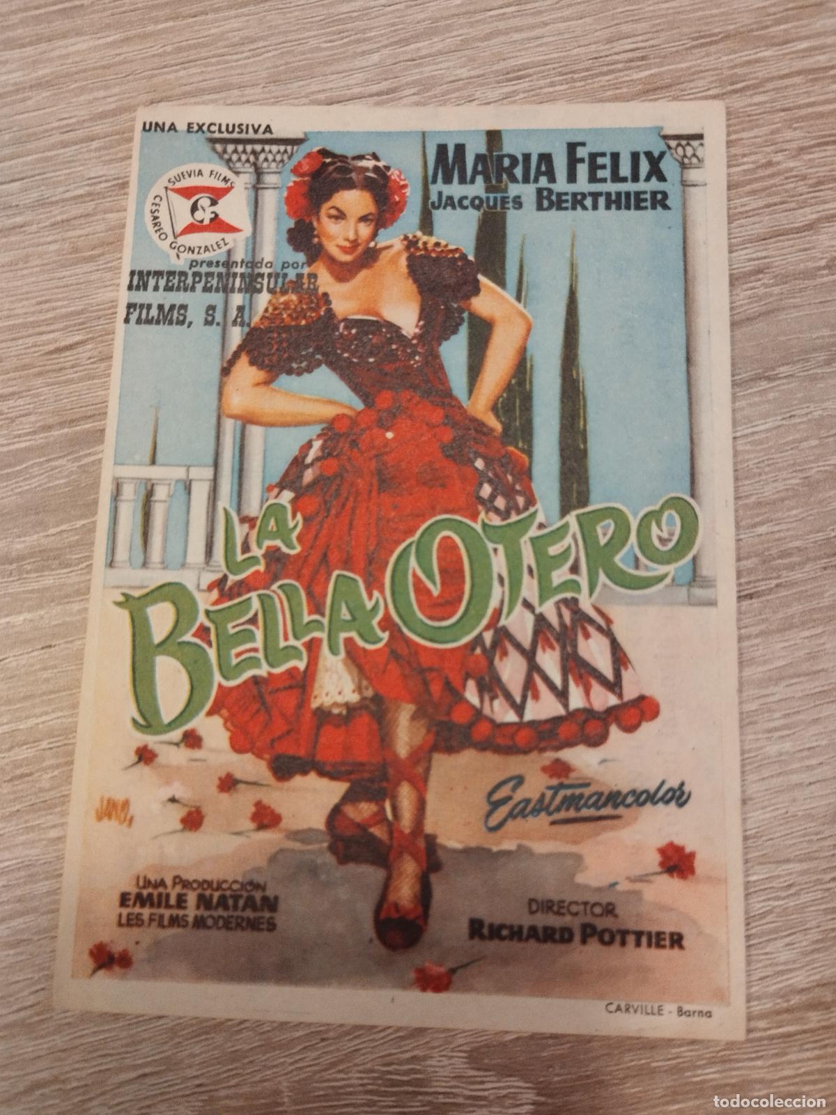 Cinema: SEV. PROGRAMA DE CINE. LA BELLA OTERO. CON MARIA FELIX. CINE MARIN. TERUEL