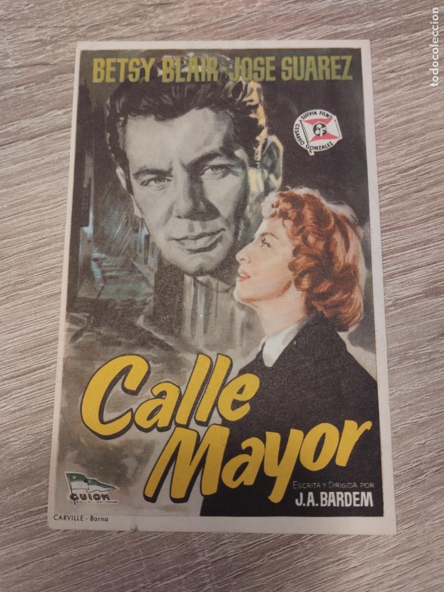 Kino: SEV. PROGRAMA DE CINE. CALLE MAYOR. CINE MARIN. TERUEL. REVERSO MAL IMPRESO