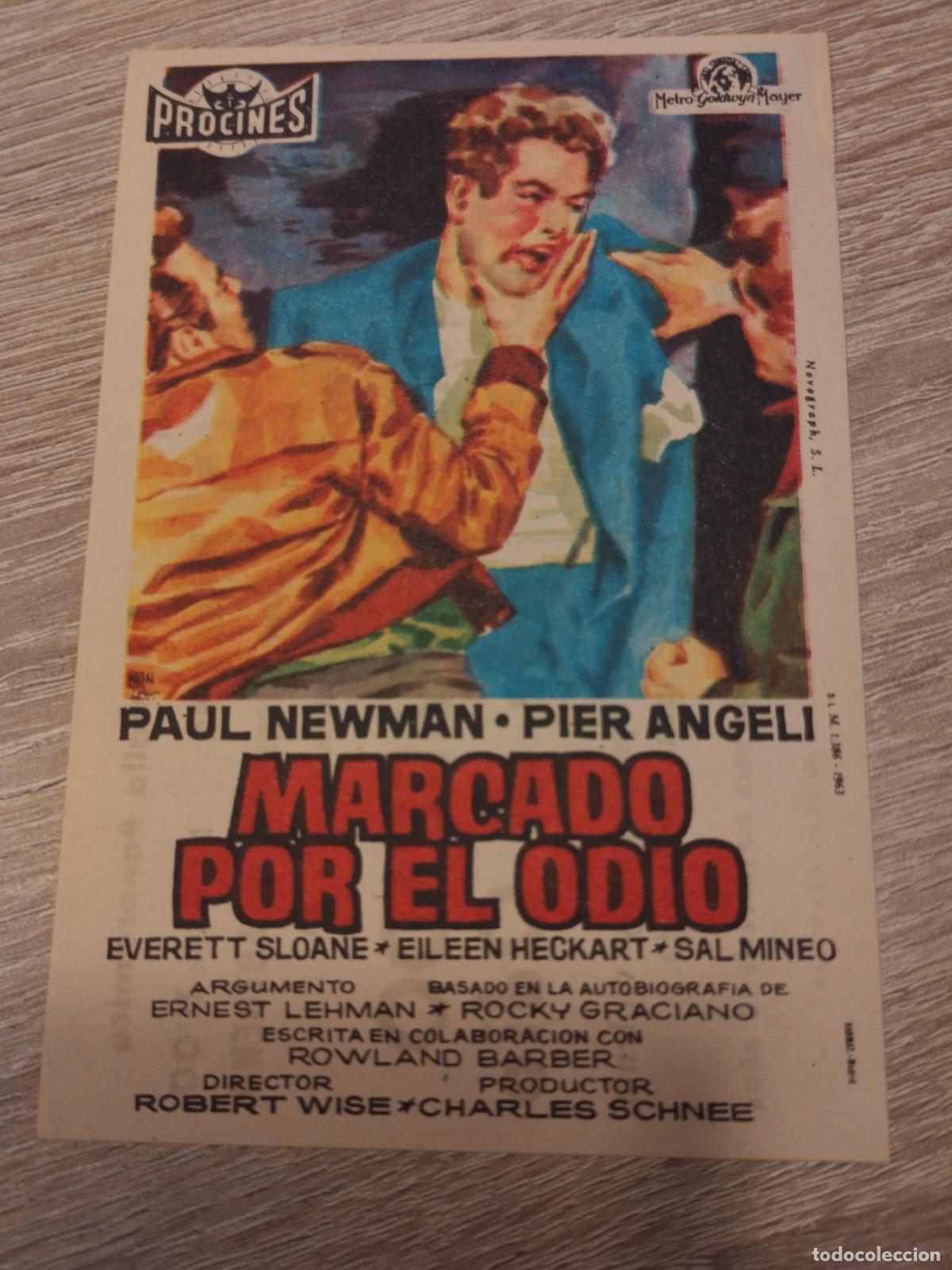 Kino: SEV. PROGRAMA DE CINE.MARCADO POR EL ODIO. CON PAUL NEWMAN. CINE MARIN. TERUEL.