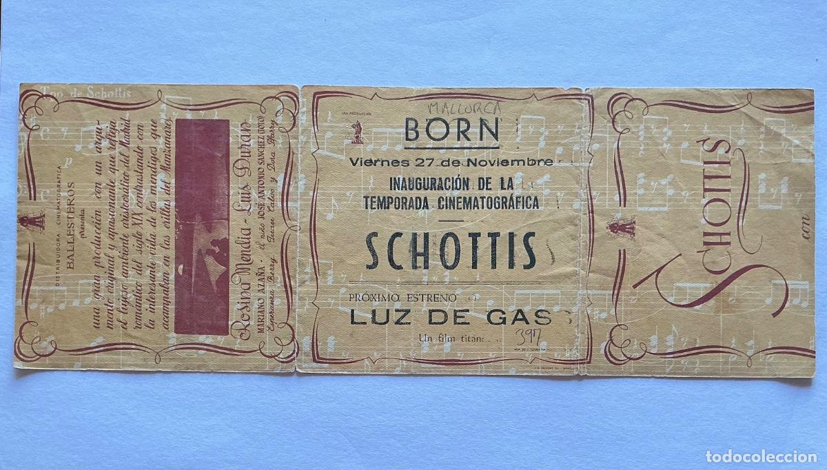 Cine: PROGRAMA TRIPLE SCHOTIS ROSINA MENDIA CINE BORN MALLORCA BALEARES
