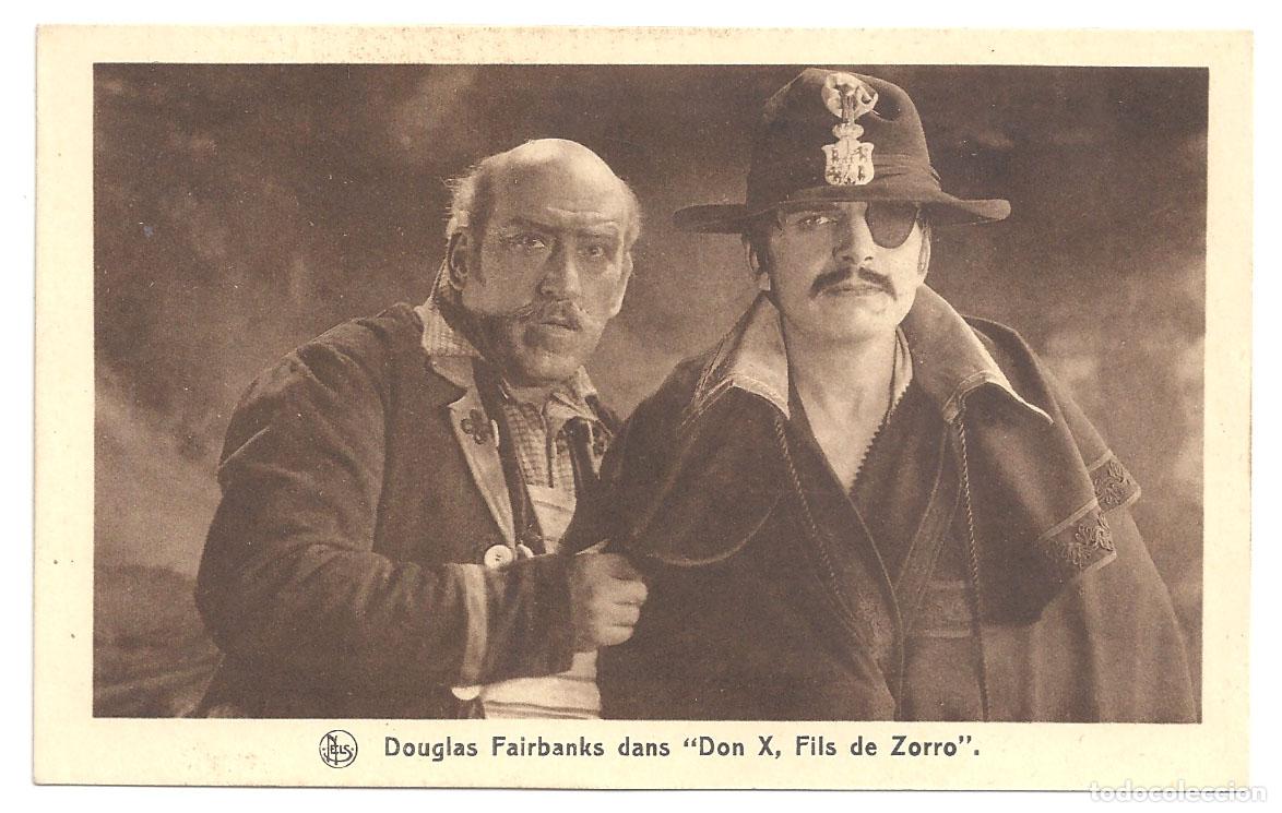 Folhetos de m&atilde;o de filmes antigos de cinema: PTCC 827 DON Q HIJO DEL ZORRO PROGRAMA TARJETA FRANCES DOUGLAS FAIRBANKS CINE MUDO