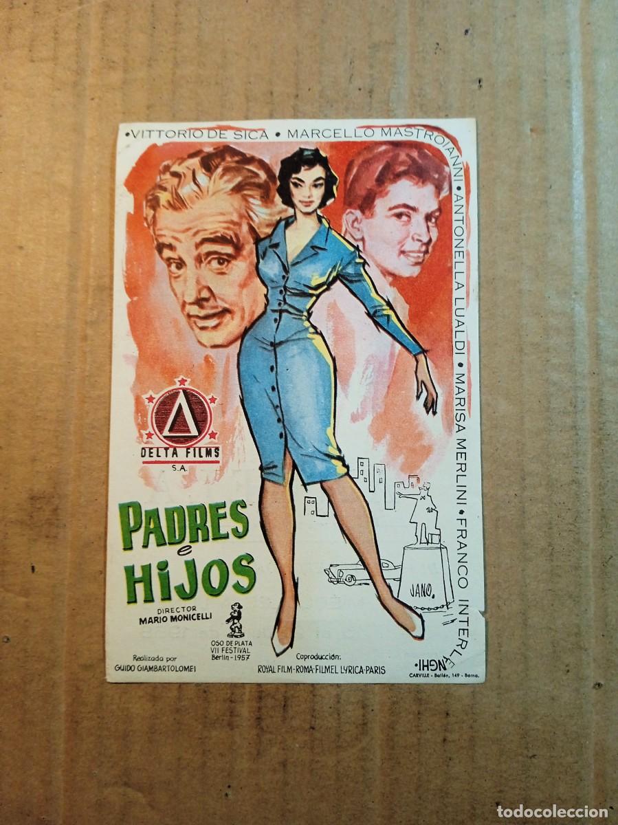 Kino: FOLLETO DE MANO CON PUBLICIDAD PADRES E HIJOS