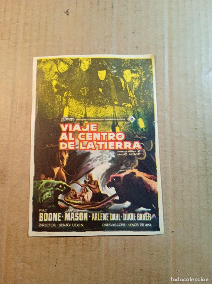  Flyers Publicitaires de films Anciens: FOLLETO DE MANO CON PUBLICIDAD VIAJE AL CENTRO DE LA TIERRA