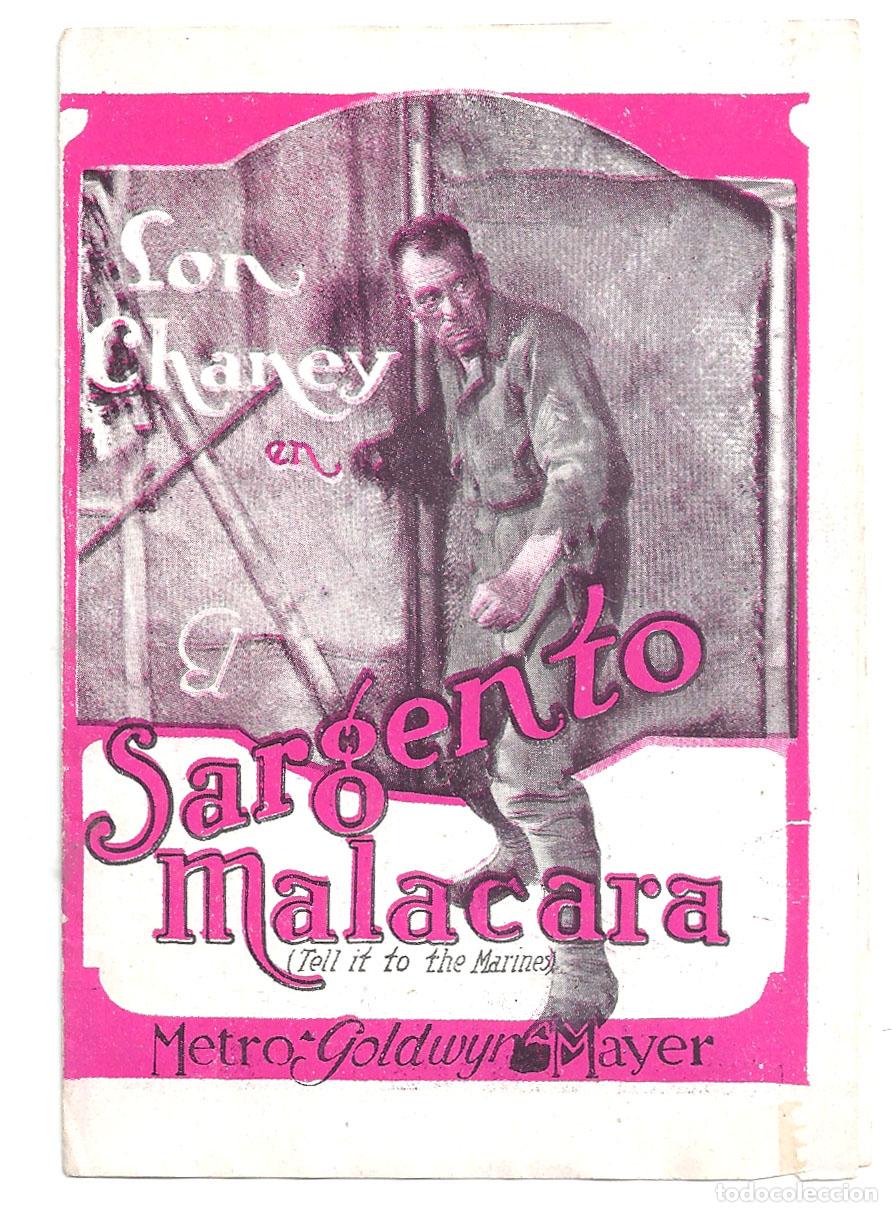 Cinema: PTCC6 50 EL SARGENTO MALACARA PROGRAMA DOBLE URUGUAYO LON CHANEY WILLIAM HAINES CINE MUDO