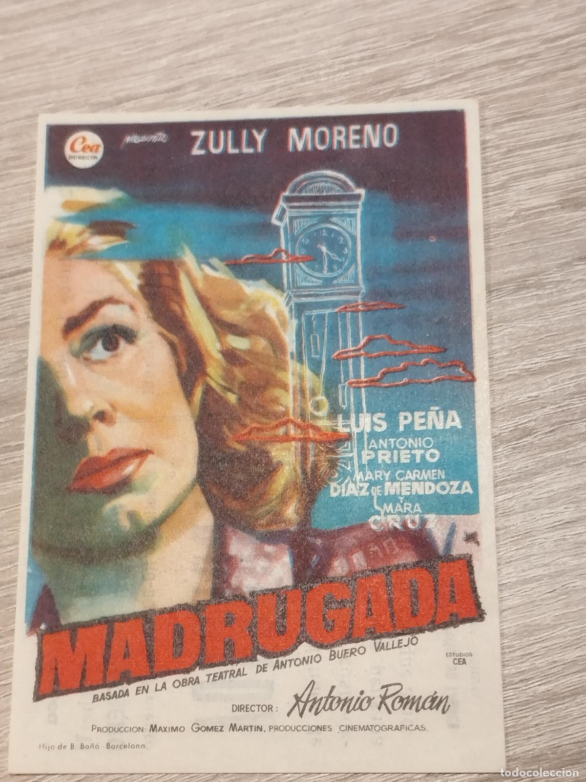 Foglietti di film di film antichi di cinema: SEV. PROGRAMA DE CINE. MADRUGADA. CINE MARIN. TERUEL.