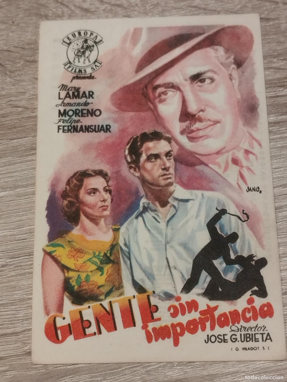 Kino: SEV. PROGRAMA DE CINE. GENTE SIN IMPORTANCIA. CINE MARIN. TERUEL.