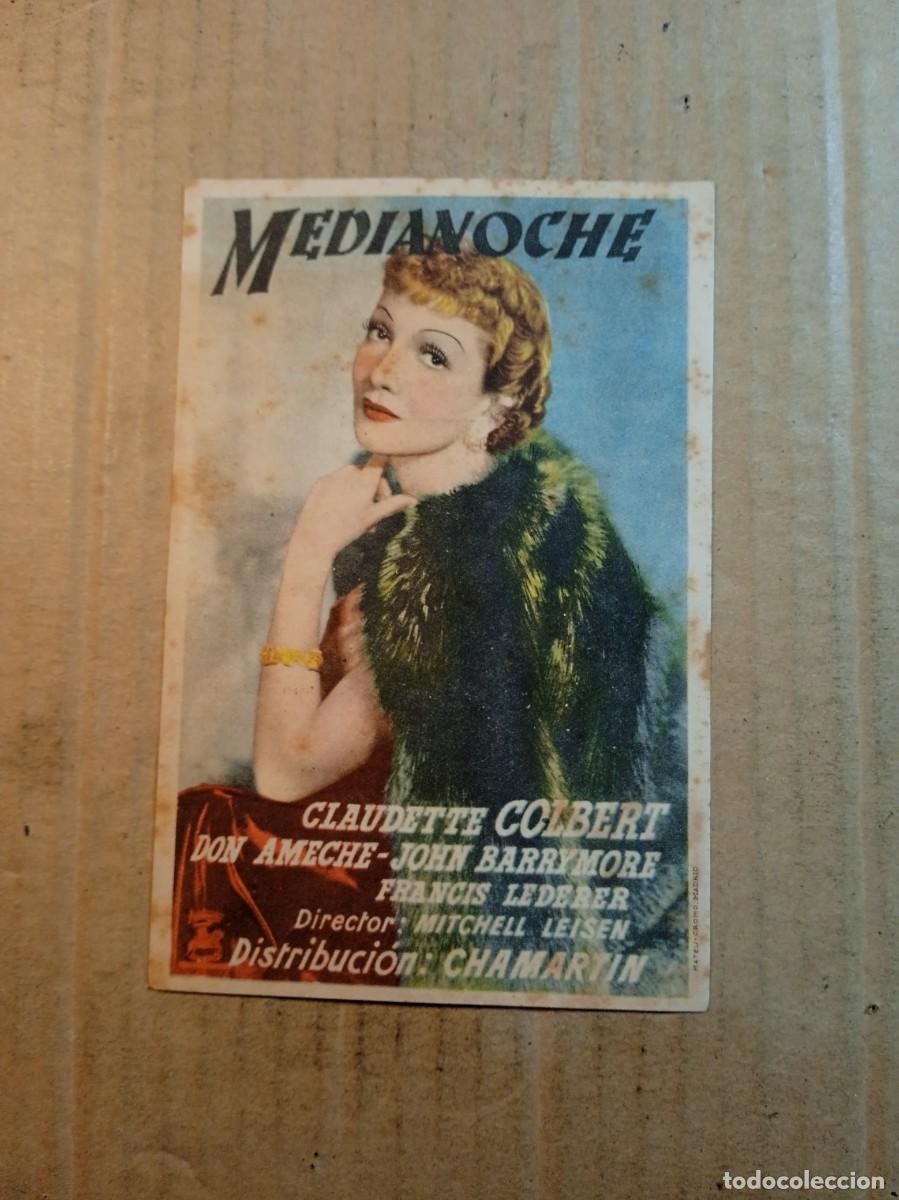 Cine: FOLLETO DE MANO CON PUBLICIDAD MEDIANOCHE