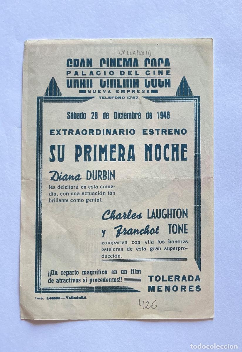 Kino: PROGRAMA GRANDE UNIVERSAL SU PRIMERA NOCHE FRANCHOT TONE CINE GRAN CINEMA COCA VALLADOLID