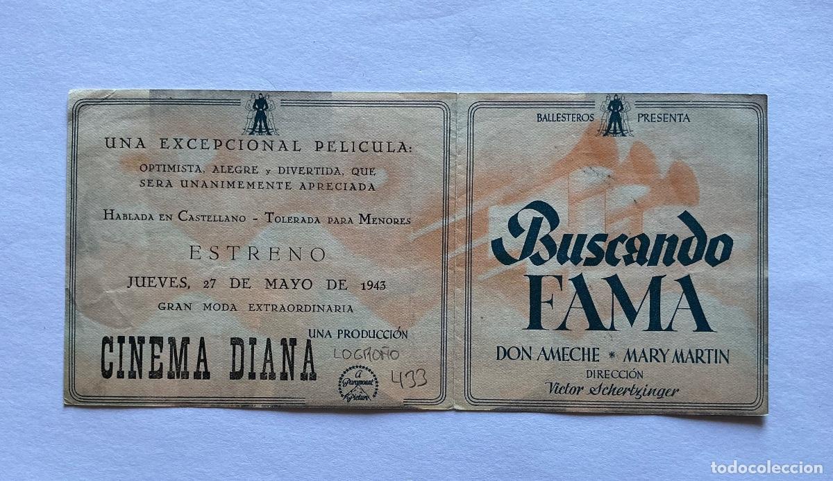 Kino: PROGRAMA DOBLE BUSCANDO FAMA DON AMECHE CINE CINEMA DIANA LOGRO&Ntilde;O LA RIOJA