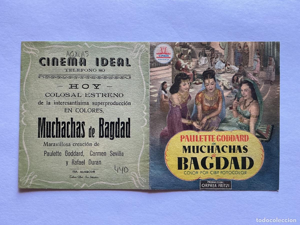 Kino: PROGRAMA DOBLE CIFESA MUCHACHAS DE BAGDAD PAULETTE GODDARD CINE CINEMA IDEAL &Aacute;GUILAS MURCIA
