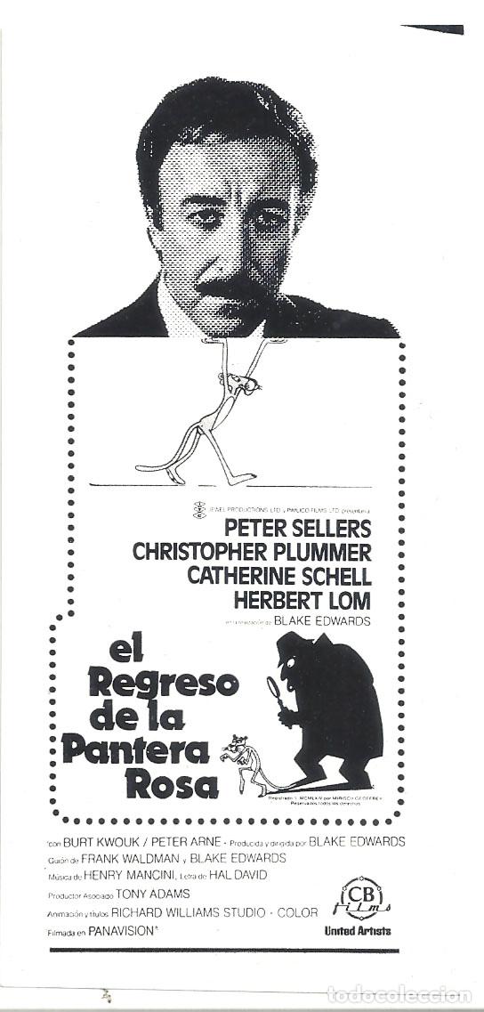 Kino: PTCC 845 EL REGRESO DE LA PANTERA ROSA PETER SELLERS BLAKE EDWARDS PROGRAMA CLICHE CB