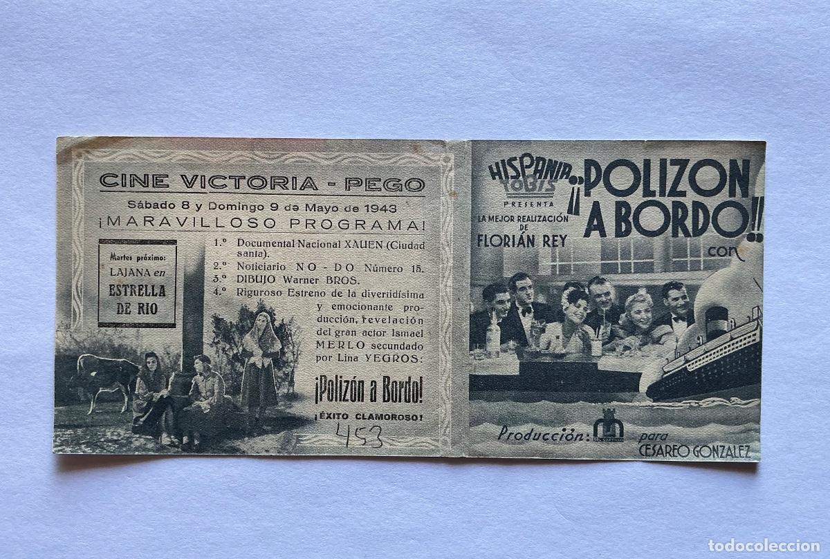 Cine: PROGRAMA DOBLE POLIZ&Oacute;N A BORDO ISMAEL MERLO CINE VICTORIA PEGO ALICANTE