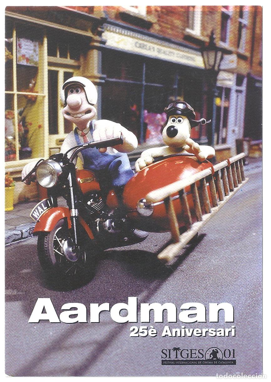  Flyers Publicitaires de films Anciens: PTCC 845 AARDMAN 25 ANIVERSARIO PROGRAMA POSTAL FESTIVAL SITGES XXXIV