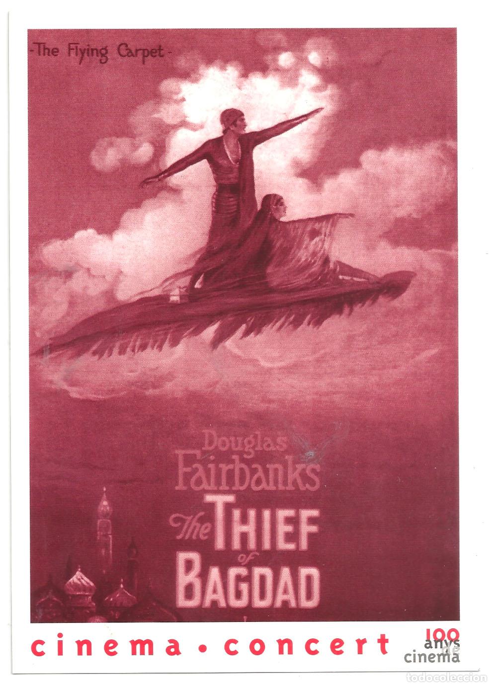 Cinema: PTCC 845 EL LADRON DE BAGDAD PROGRAMA TARJETA DOUGLAS FAIRBANKS RAOUL WALSH CINE MUDO