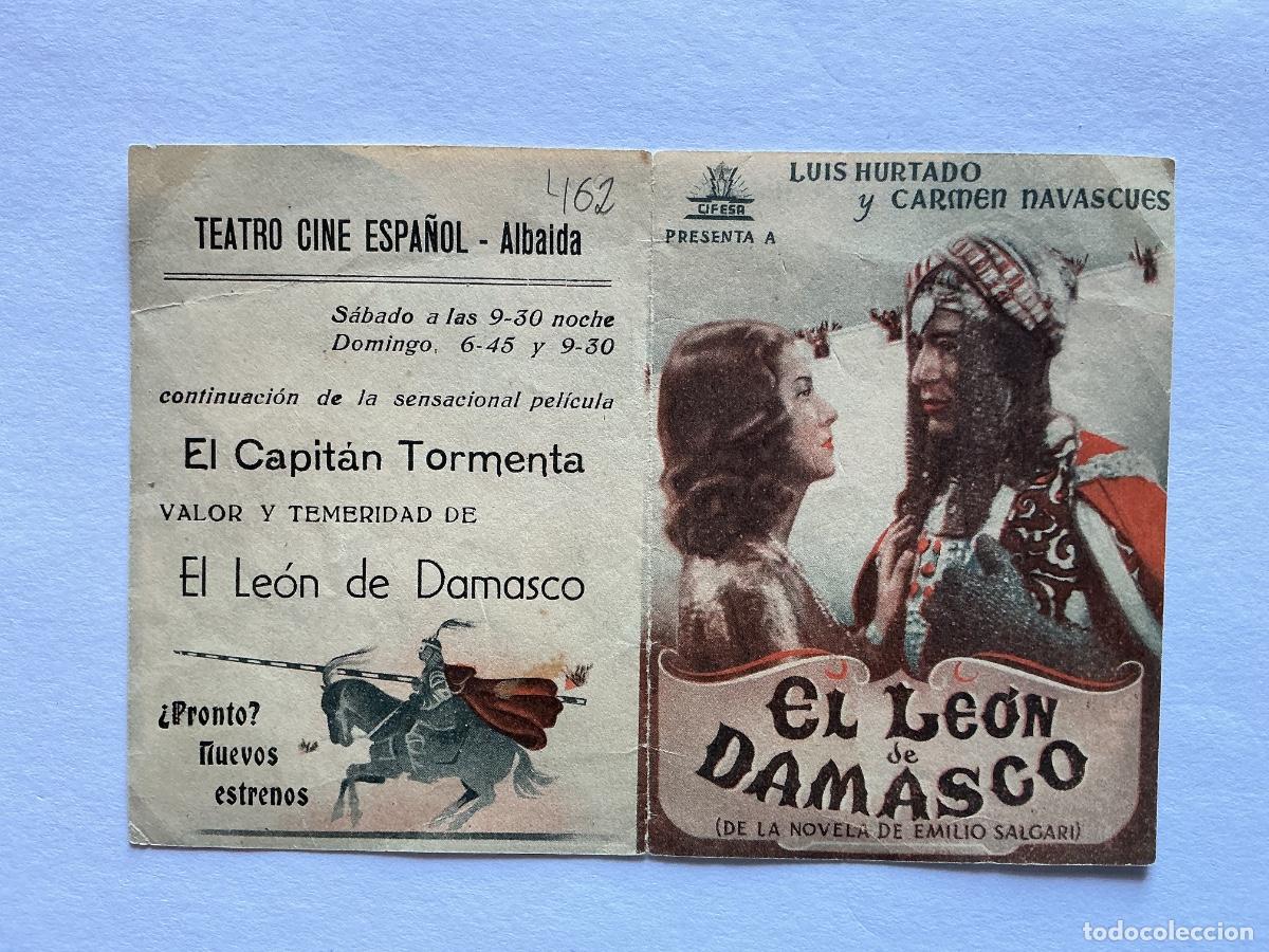 Kino: PROGRAMA DOBLE CIFESA EL LEON DE DAMASCO LUIS HURTADO CINE TEATRO ESPA&Ntilde;OL ALBAIDA VALENCIA