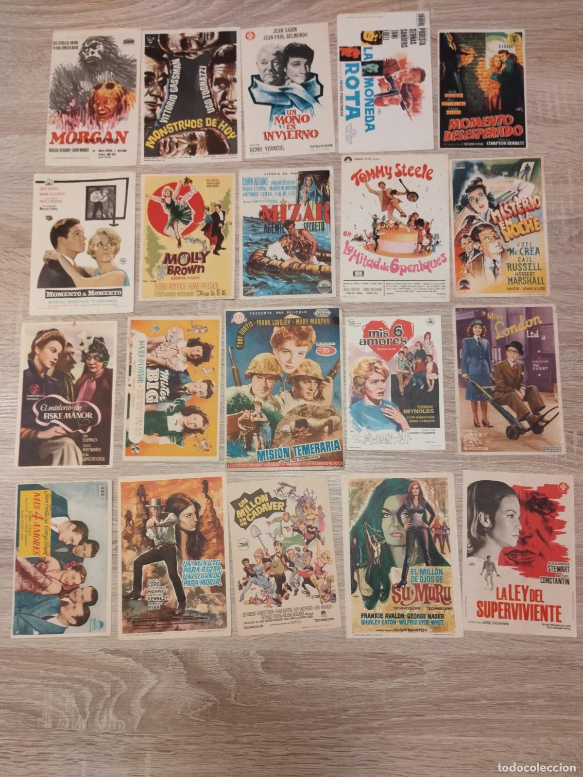 Folhetos de m&atilde;o de filmes antigos de cinema: DAR. CONJUNTO DE 100 PROGRAMAS DE CINE N 1. TODOS DISTINTOS CON Y SIN REVERSO. VER FOTOS
