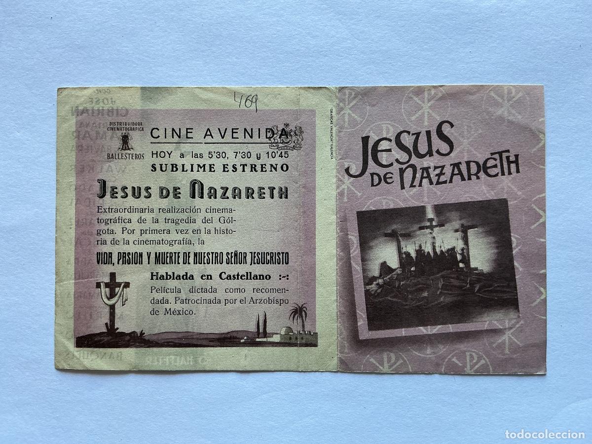 Cine: PROGRAMA DOBLE JESUS DE NAZARETH RAFAEL M DE LABRA CINE AVENIDA VALENCIA