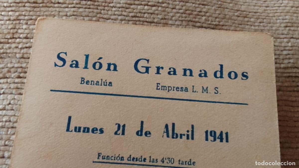 Cine: PROGRAMA DE CINE. CINCO CUNITAS. 1941. SALON GRANADOS. DE MANO. - Foto 4