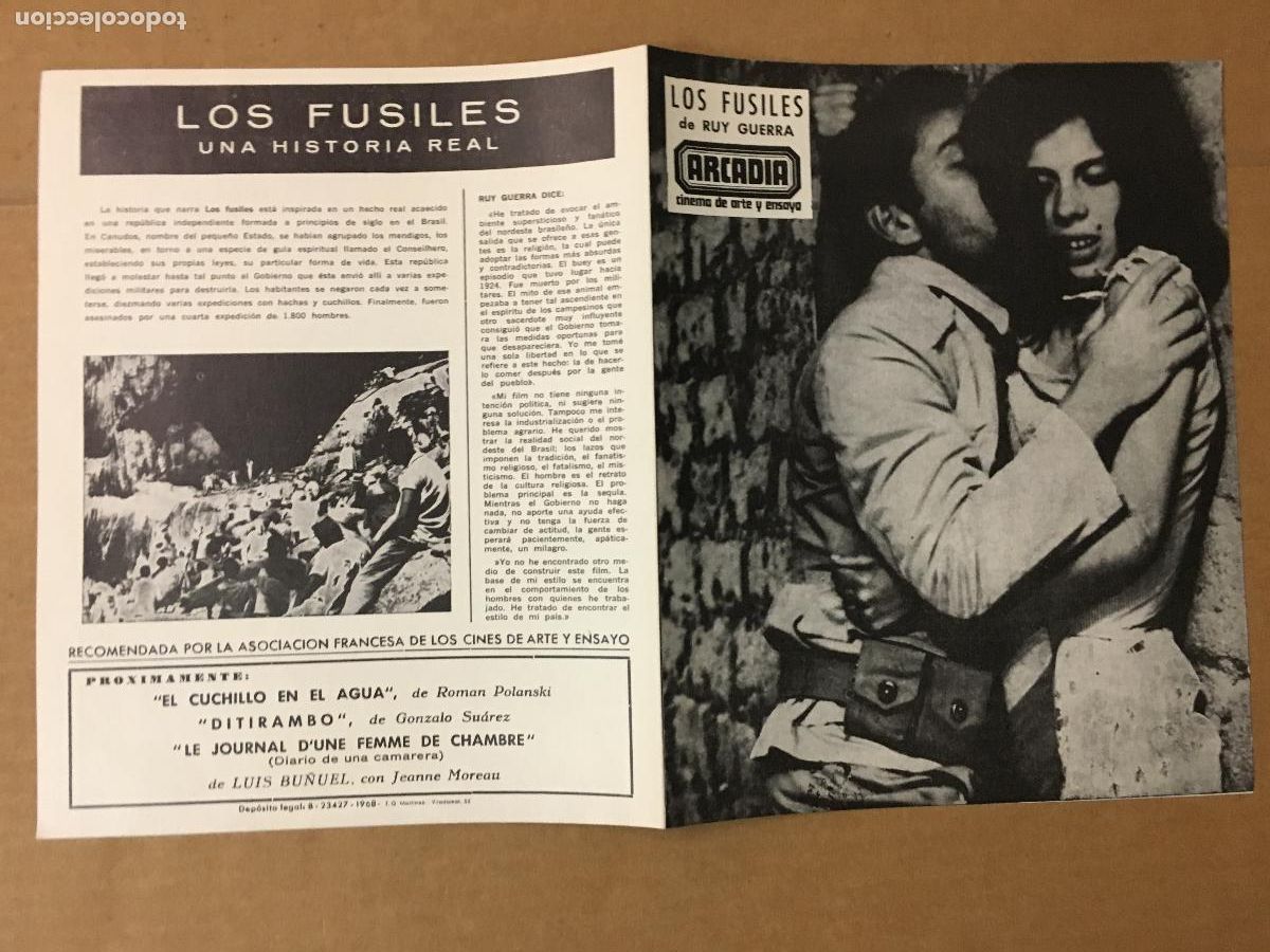 Kino: PTCC 847 LOS FUSILES PROGRAMA DOBLE LOCAL ARCADIA RUY GUERRA