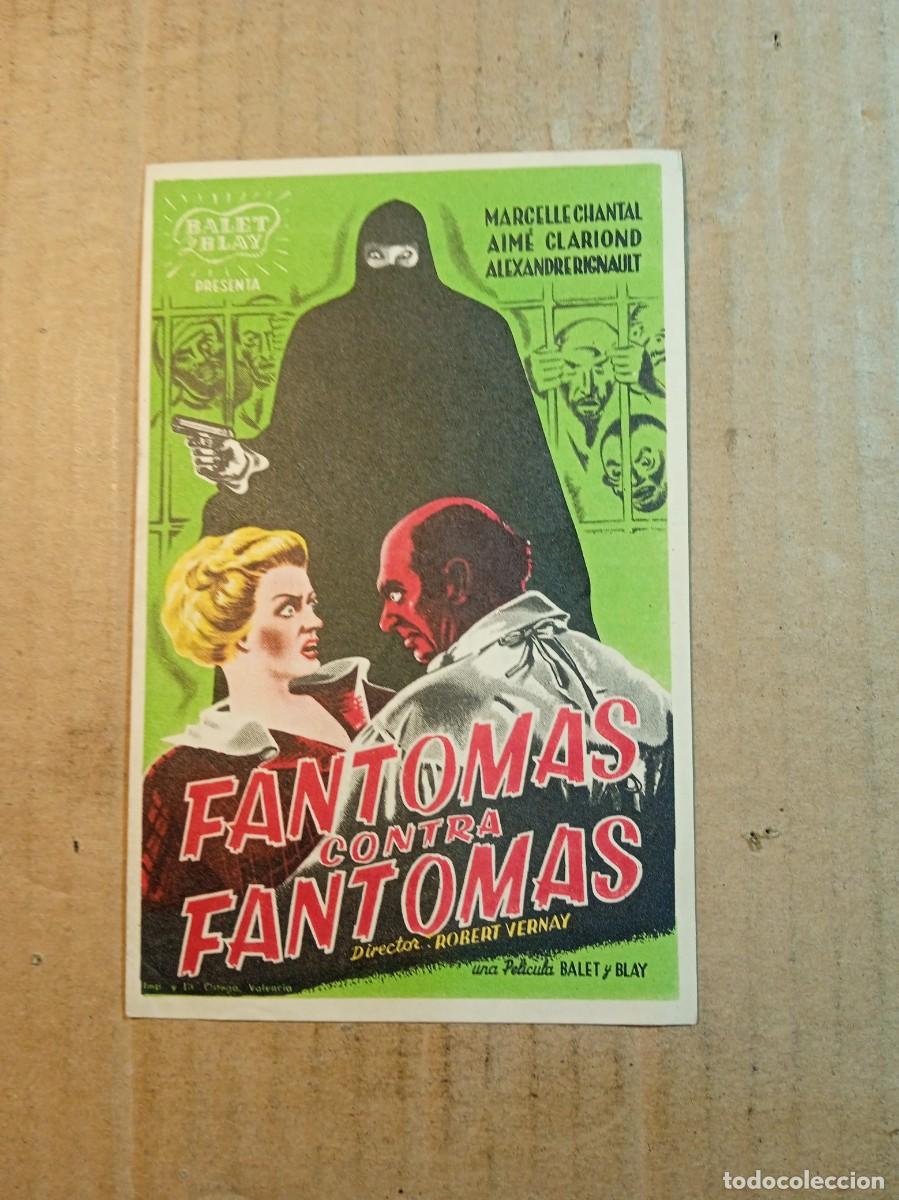 Cine: FOLLETO DE MANO CON PUBLICIDAD FANTOMAS CONTRA FANTOMAS