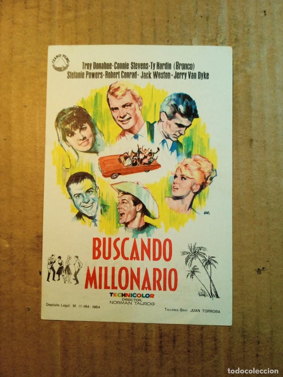 Kino: FOLLETO DE MANO CON PUBLICIDAD BUSCANDO MILLONARIO