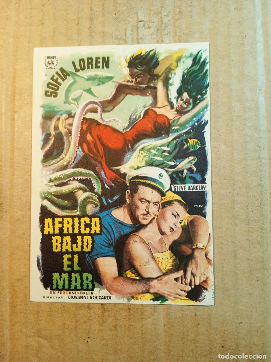 Kino: FOLLETO DE MANO CON PUBLICIDAD AFRICA BAJO EL MAR