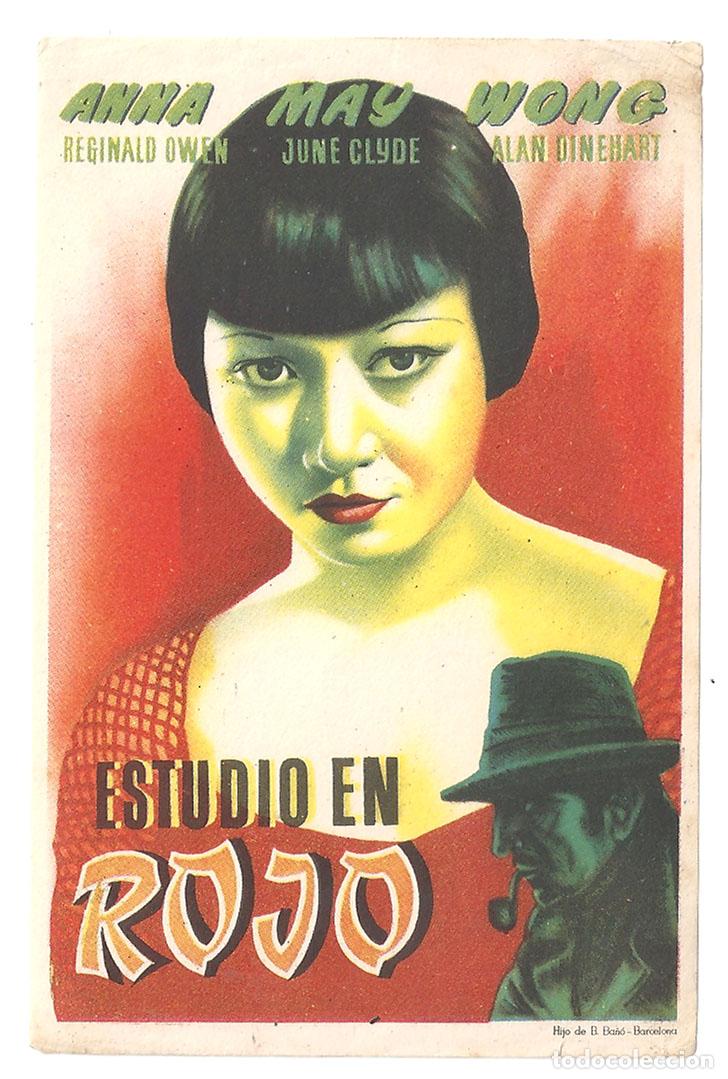 Cinema: PTCC 848 SHERLOCK HOLMES ESTUDIO EN ROJO PROGRAMA SENCILLO ANNA MAY WONG REGINALD OWEN