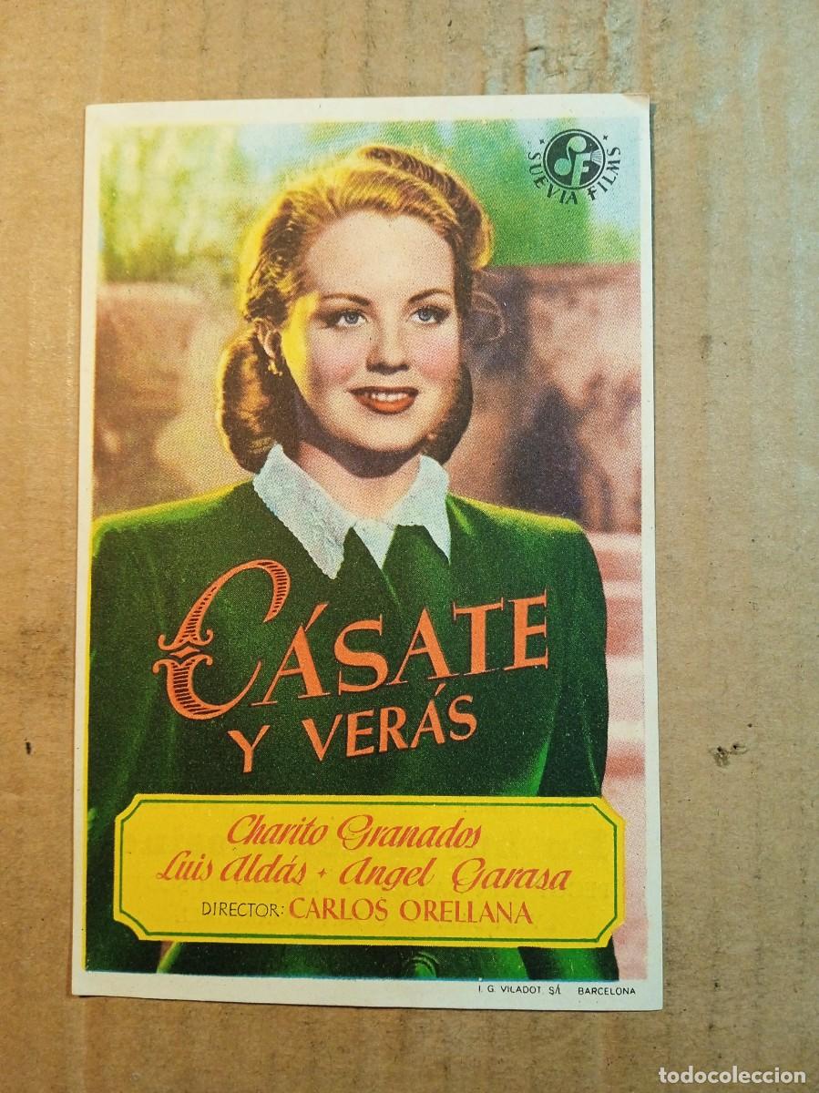  Flyers Publicitaires de films Anciens: FOLLETO DE MANO CON PUBLICIDAD CASATE Y VERAS