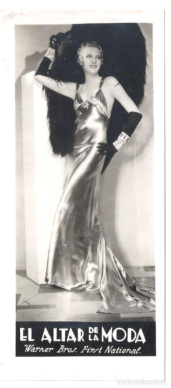 Cine: PTCC 848 EL ALTAR DE LA MODA PROGRAMA TARJETA WARNER BETTE DAVIS WILLIAM POWELL VERREE TEASDALE