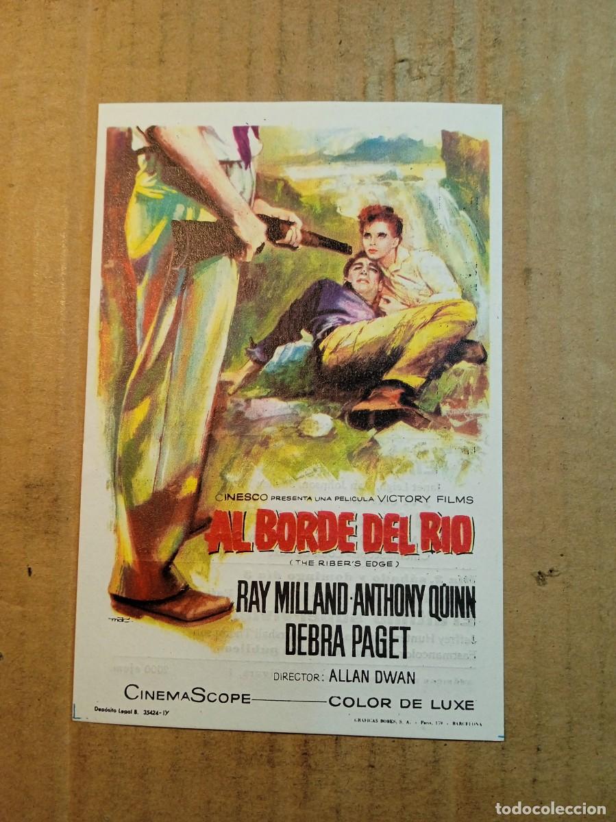  Flyers Publicitaires de films Anciens: FOLLETO DE MANO CON PUBLICIDAD AL BORDE DEL RIO