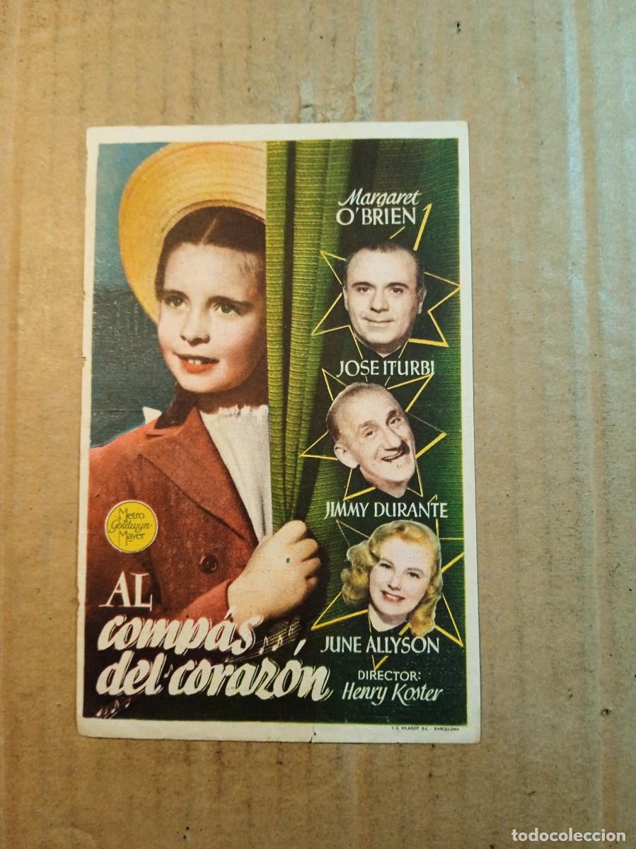  Flyers Publicitaires de films Anciens: FOLLETO DE MANO CON PUBLICIDAD AL COMPAS DEL CORAZON