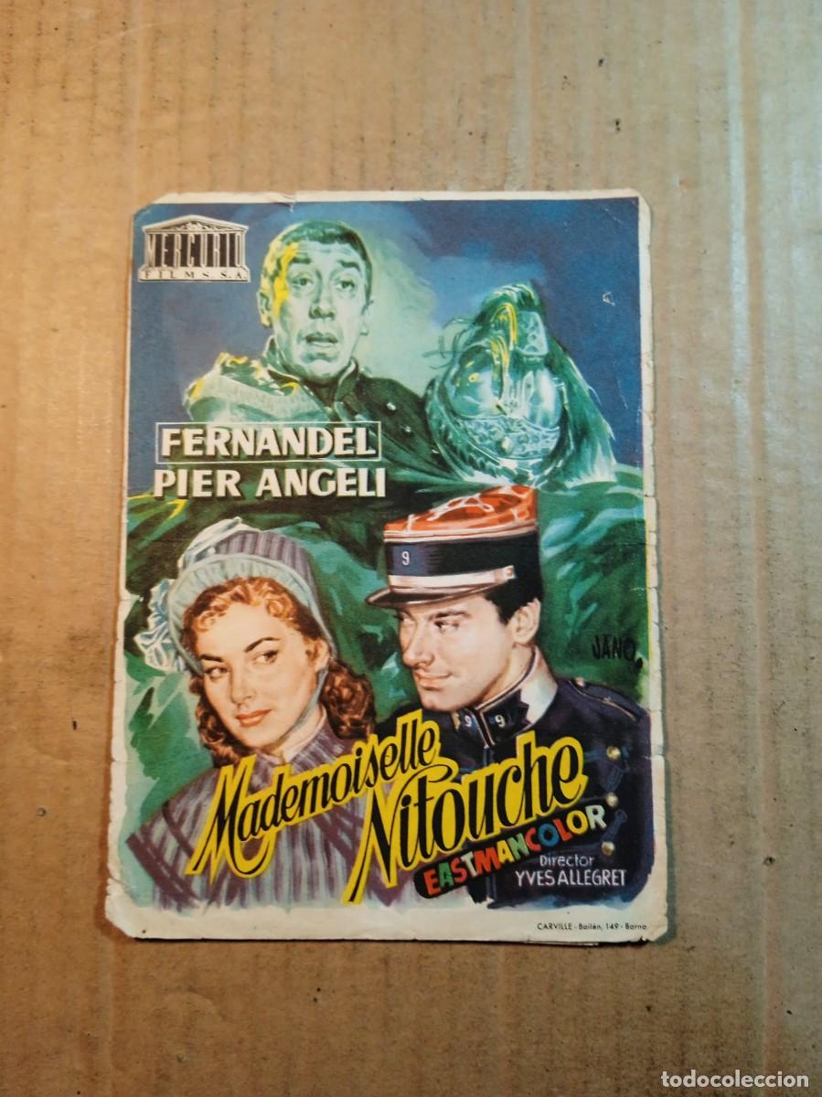 Kino: FOLLETO DE MANO CON PUBLICIDAD MADEMOISELLE NITOUCHE