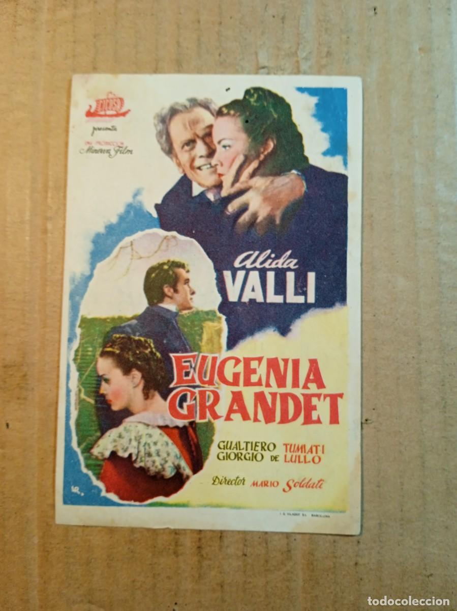  Flyers Publicitaires de films Anciens: FOLLETO DE MANO CON PUBLICIDAD EUGENIA GRANDET