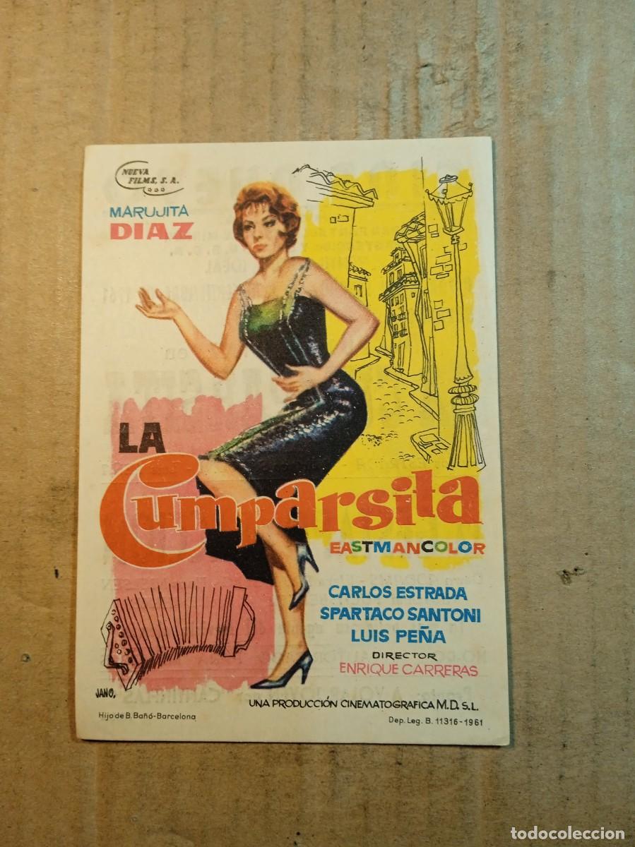  Flyers Publicitaires de films Anciens: FOLLETO DE MANO CON PUBLICIDAD LA CUMPARSITA