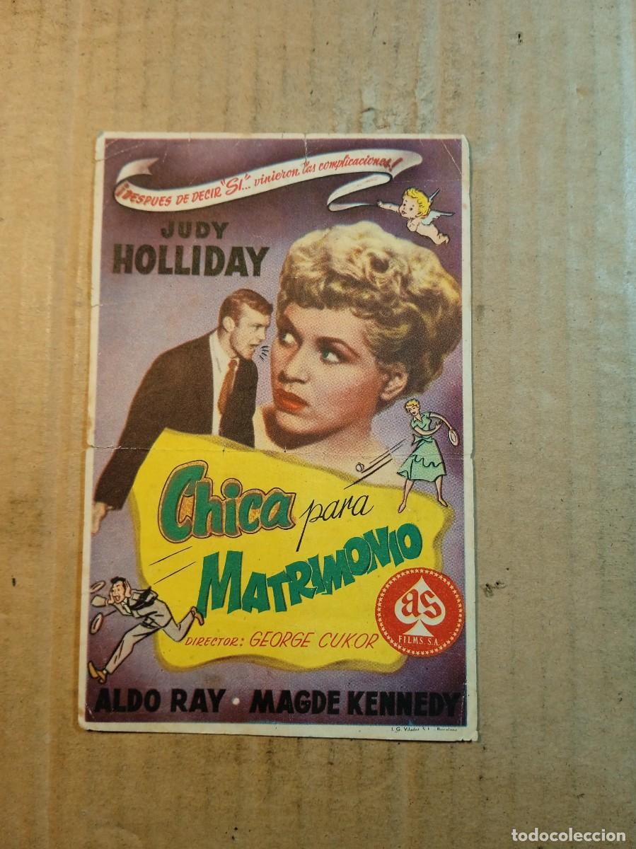 Kino: FOLLETO DE MANO CON PUBLICIDAD CHICA PARA MATRIMONIO