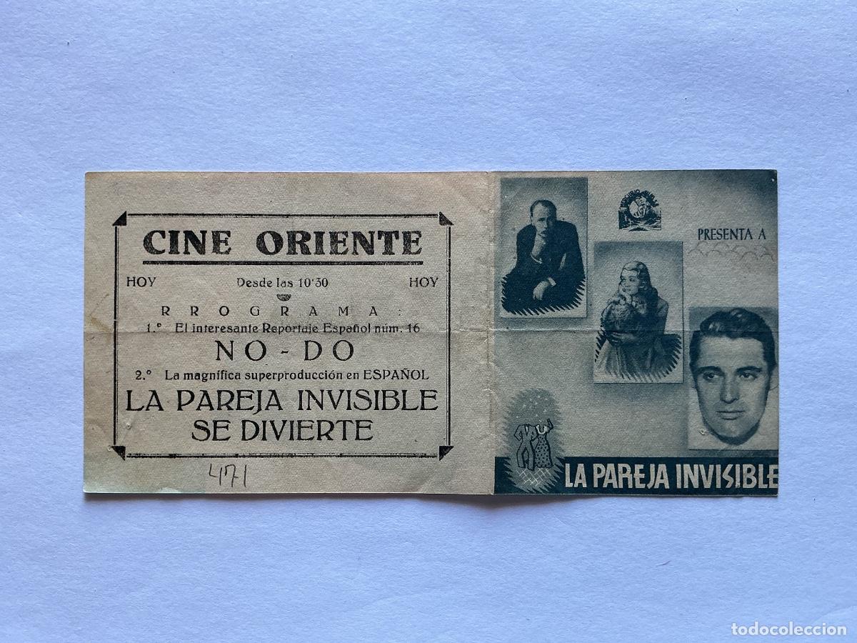 Kino: PROGRAMA DOBLE LA PAREJA INVISIBLE SE DIVIERTE CONSTANCE BENNETT CINE ORIENTE VALENCIA