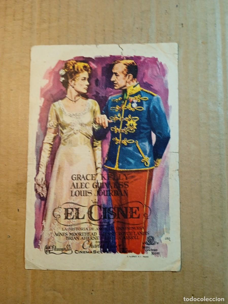 Folhetos de m&atilde;o de filmes antigos de cinema: FOLLETO DE MANO CON PUBLICIDAD EL CISNE