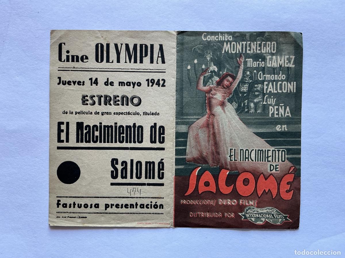 Kino: PROGRAMA DOBLE EL NACIMIENTO DE SALOM&Eacute; CONCHITA MONTENEGRO CINE OLYMPIA VALENCIA