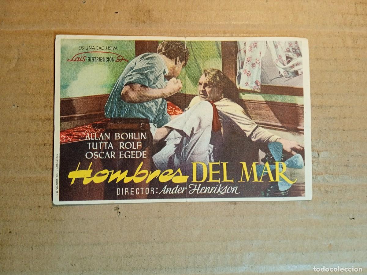  Foglietti di film di film antichi di cinema: FOLLETO DE MANO CON PUBLICIDAD HOMBRES DEL MAR