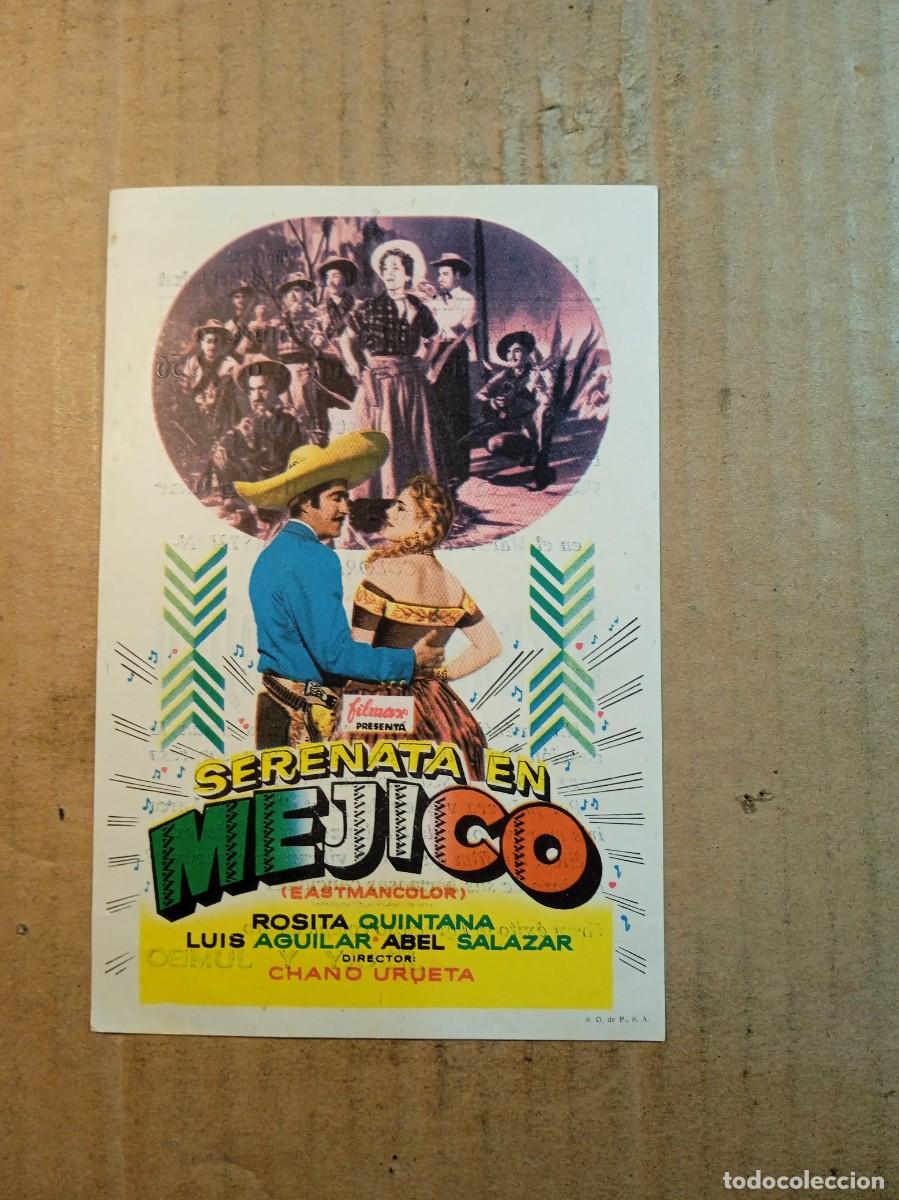 Kino: FOLLETO DE MANO CON PUBLICIDAD SERENATA EN MEJICO