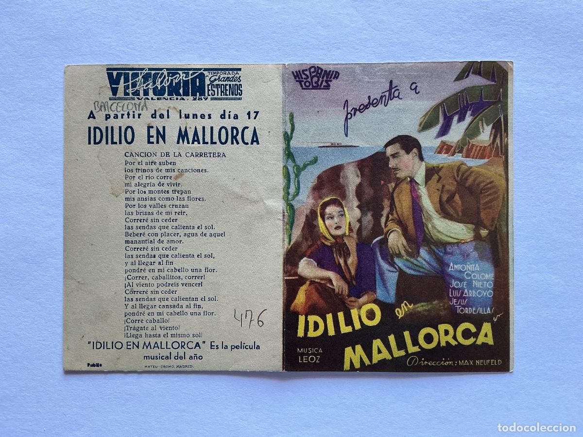 Kino: PROGRAMA DOBLE IDILIO EN MALLORCA ANTO&Ntilde;ITA COLOME CINE SAL&Oacute;N VICTORIA BARCELONA
