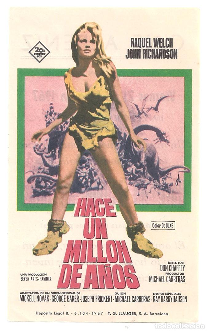 Cinema: PTCC6 67 HACE UN MILLON DE A&Ntilde;OS PROGRAMA SENCILLO FOX RAQUEL WELCH HAMMER