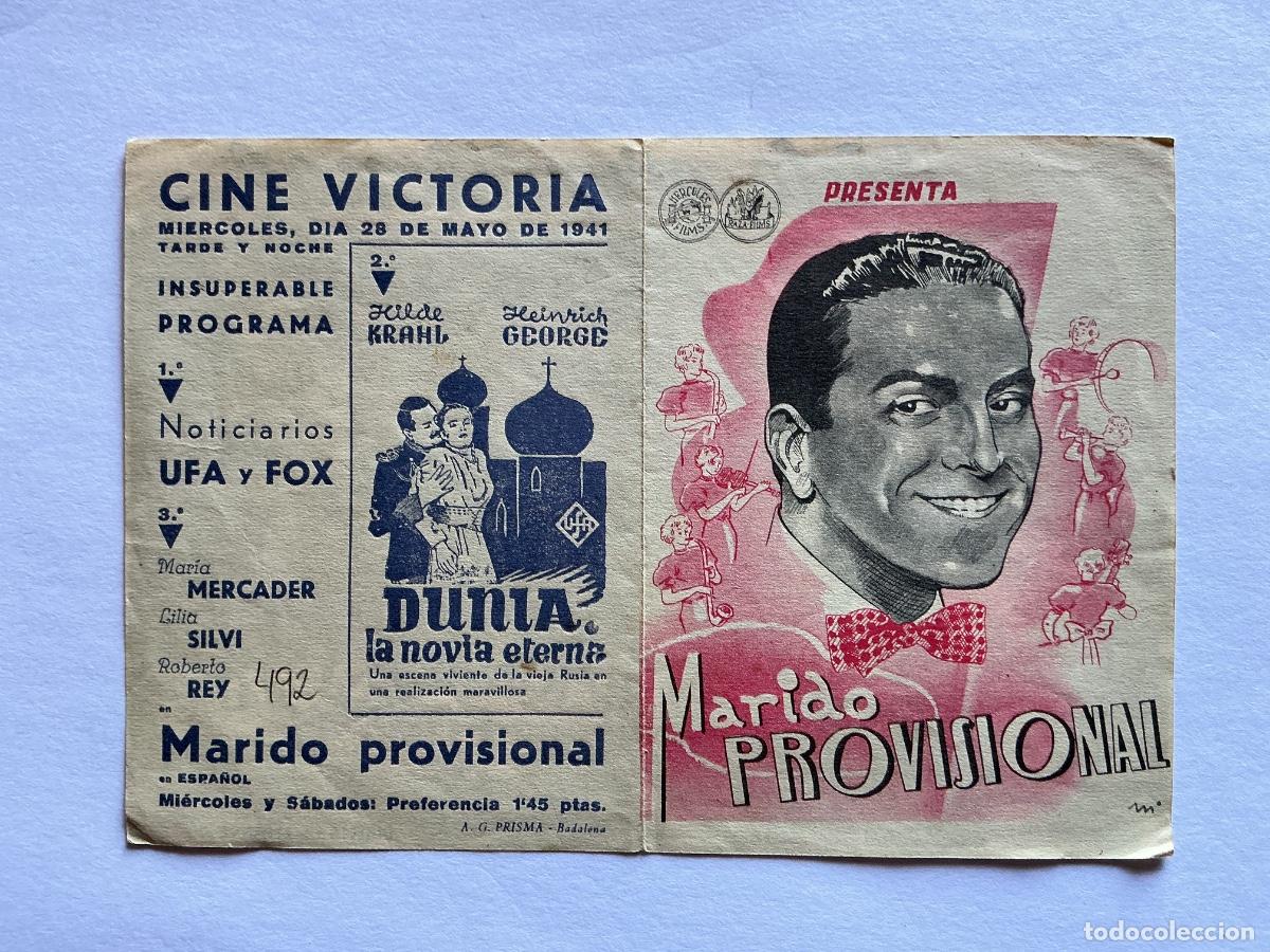Cinema: PROGRAMA DOBLE MARIDO PROVISIONAL ROBERTO REY CINE VICTORIA BADALONA BARCELONA