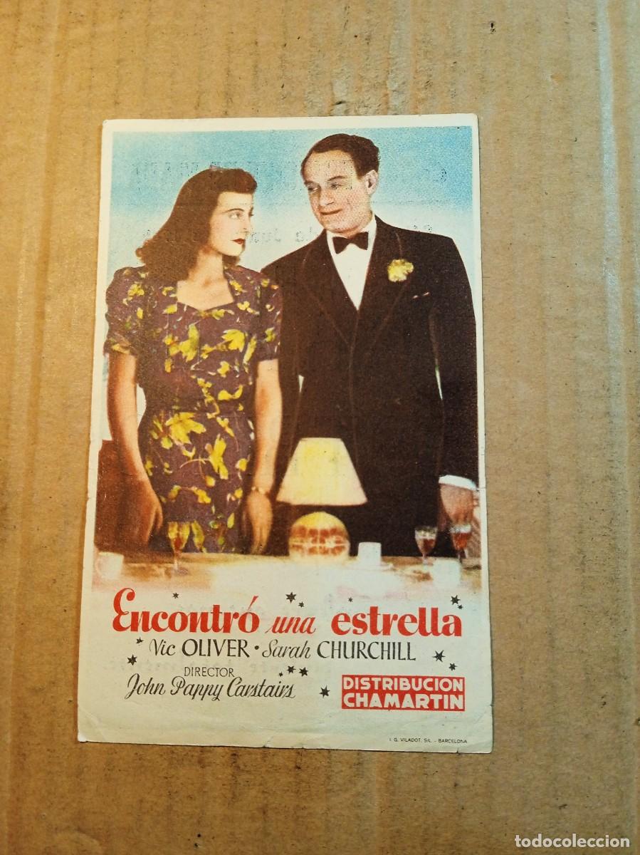 Kino: FOLLETO DE MANO CON PUBLICIDAD ENCONTRO UNA ESTRELLA