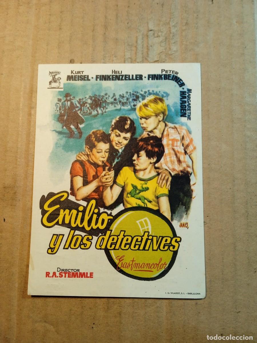 Cinema: FOLLETO DE MANO CON PUBLICIDAD EMILIO Y LOS DETECTIVES