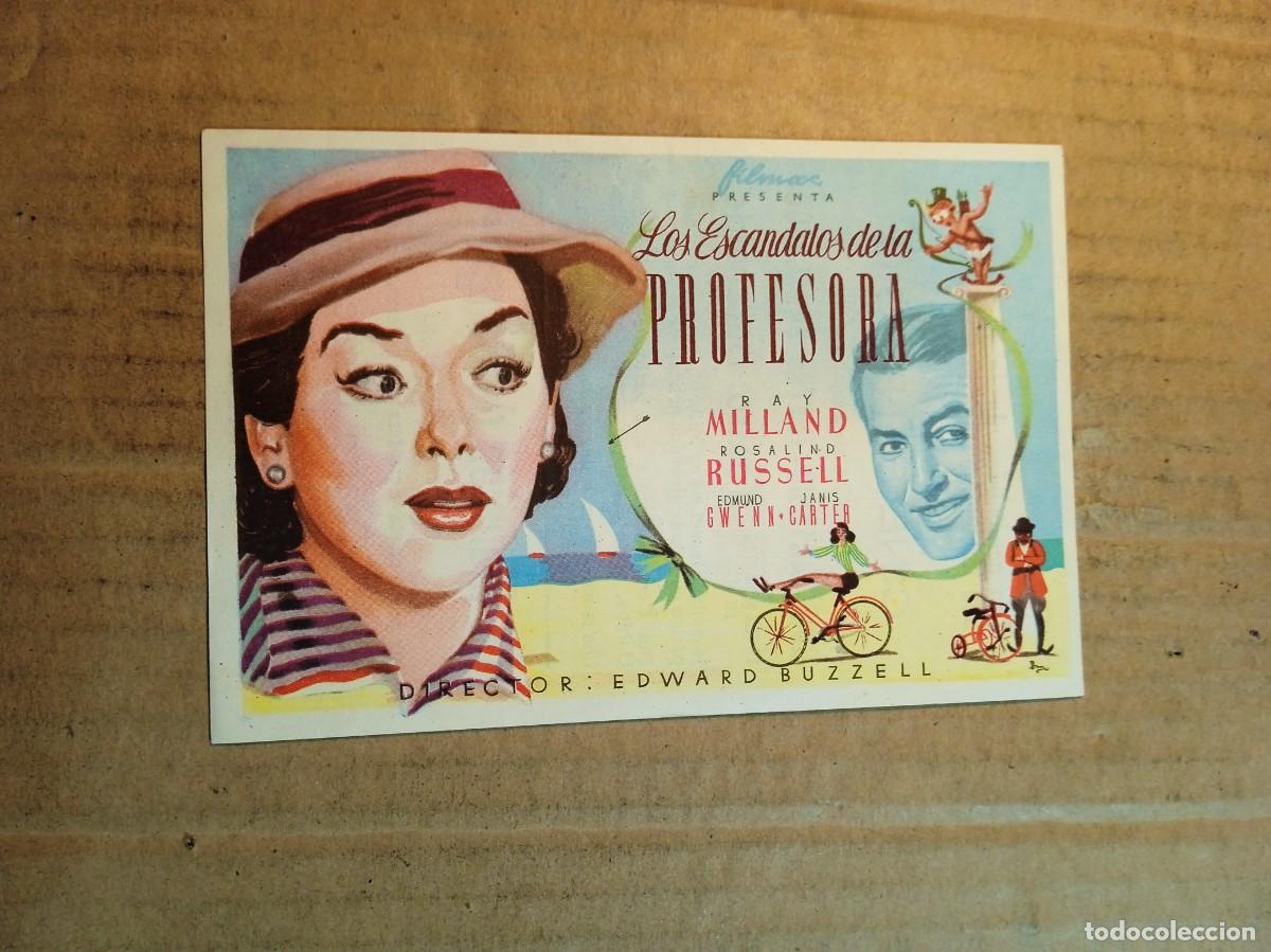 Kino: FOLLETO DE MANO CON PUBLICIDAD LOS ESCANDALOS DE LA PROFESORA