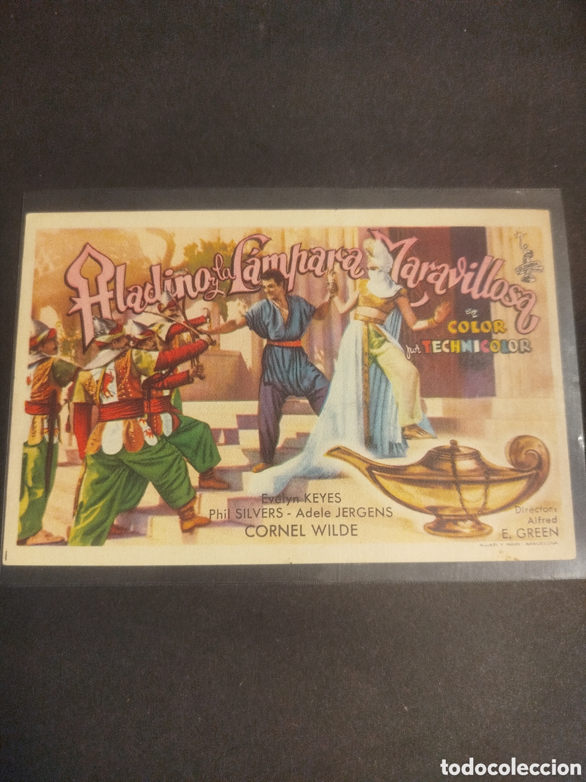 Cine: ALADINO Y LA L&Aacute;MPARA MARAVILLOSA C/SELLO IMPRESO