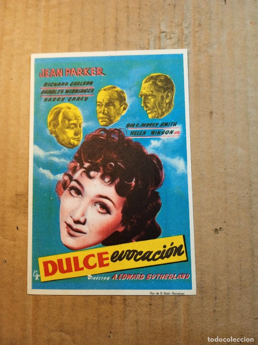  Foglietti di film di film antichi di cinema: FOLLETO DE MANO CON PUBLICIDAD DULCE EVOCACION